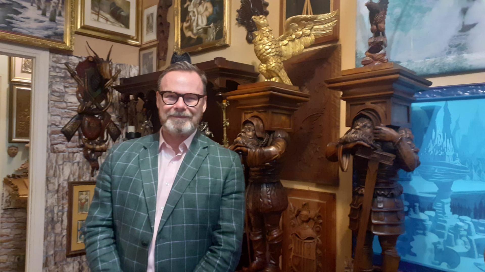 Il Principe Jonathan Doria Pamphilj visita la Wunderkammer